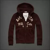 hommes giacca hoodie abercrombie & fitch 2013 classic x-8054 rouge fonce